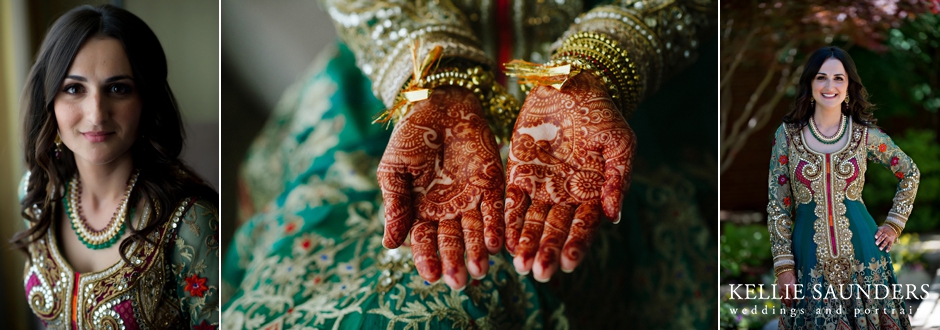 unique indian bridal portrait, henna bridal portrait, indian wedding hands